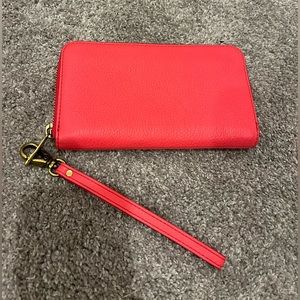 Fossil RFID zip clutch